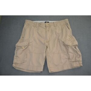 Polo Ralph Lauren Cargo Shorts Mens Size 40 Beige Pockets Baggy Chino Heavy 10"